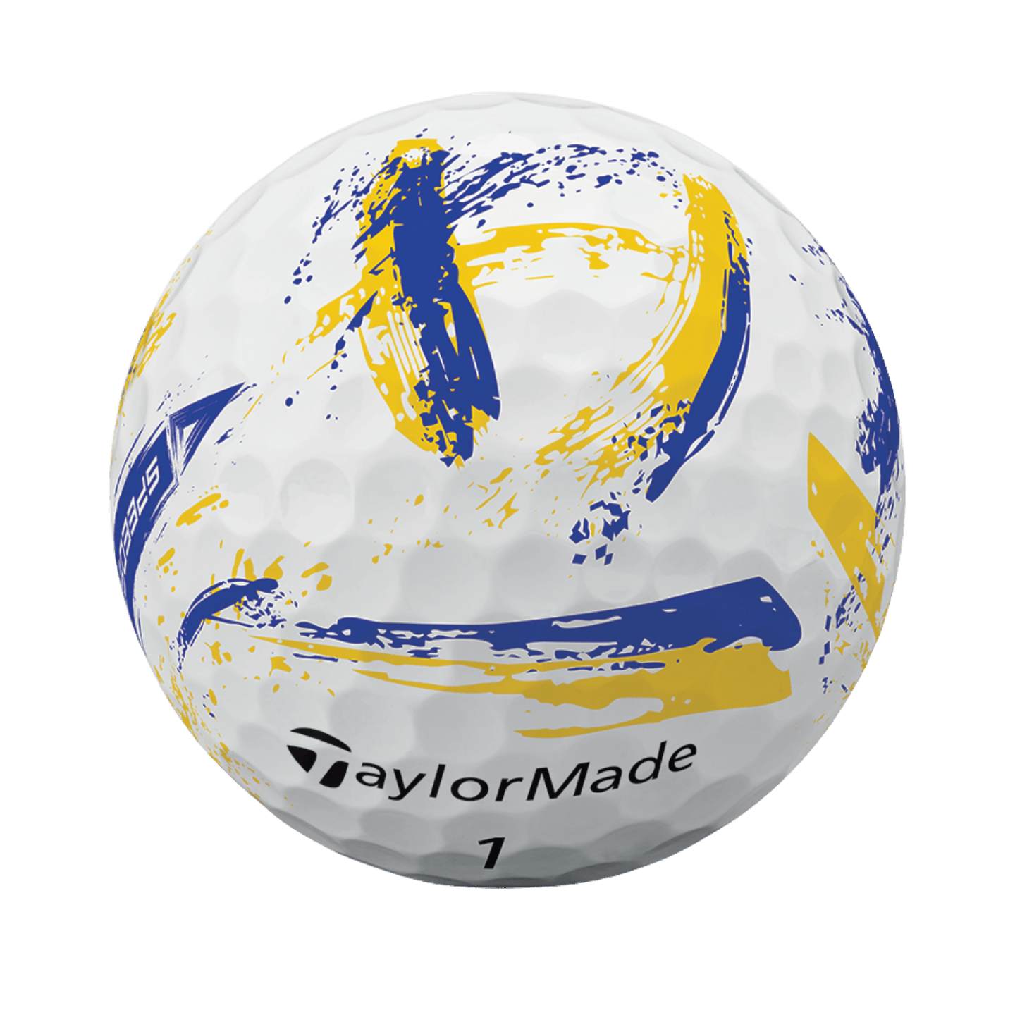 BALLE TAYLORMADE - SPEEDSOFT INK JAUNE BLEU - Taylormade - Golf Passion