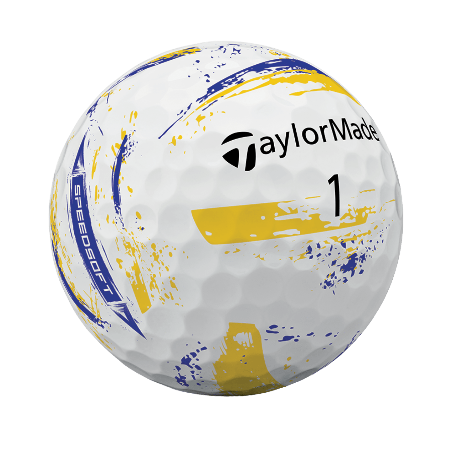 BALLE TAYLORMADE - SPEEDSOFT INK JAUNE BLEU - Taylormade - Golf Passion