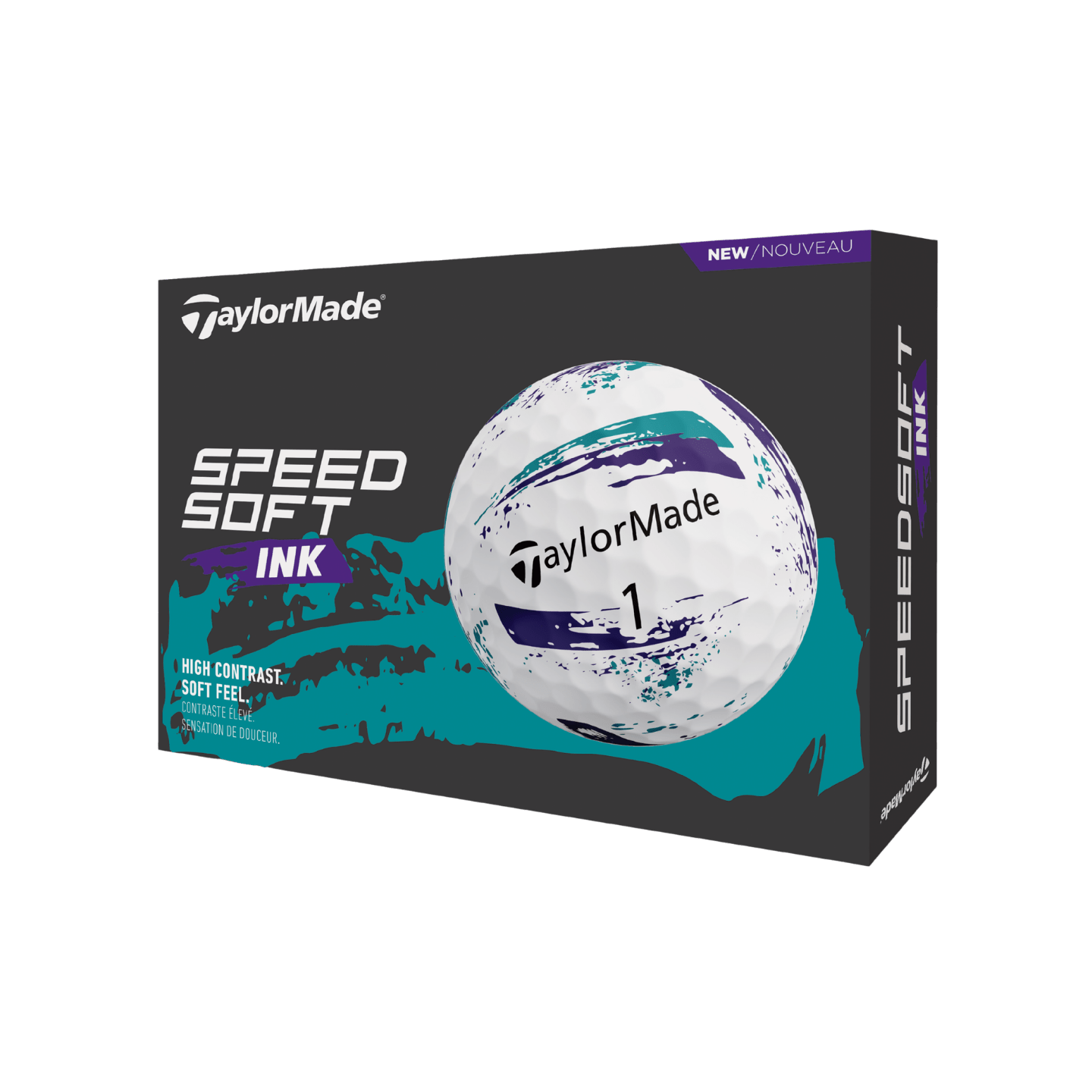 BALLE TAYLORMADE - SPEEDSOFT INK VIOLET TEAL - Taylormade - Golf Passion