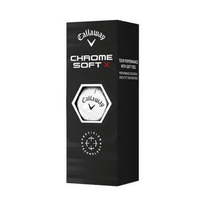 BALLES CALLAWAY - CHROME SOFT X WHITE - Golf Passion