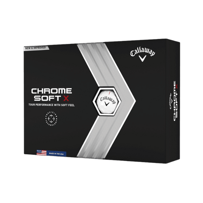 BALLES CALLAWAY - CHROME SOFT X WHITE - Golf Passion