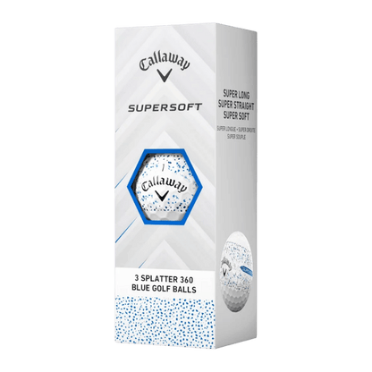 BALLES CALLAWAY - (DES)SUPERSOFT BLUE SPLATTER - Golf Passion