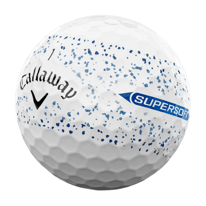 BALLES CALLAWAY - (DES)SUPERSOFT BLUE SPLATTER - Golf Passion