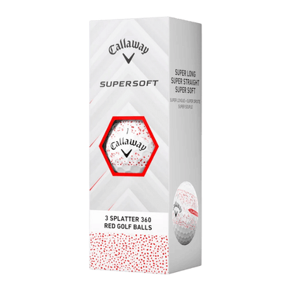BALLES CALLAWAY - SUPERSOFT RED SPLATTER - Golf Passion