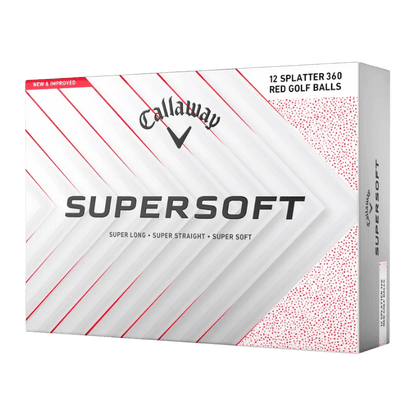 BALLES CALLAWAY - SUPERSOFT RED SPLATTER - Golf Passion