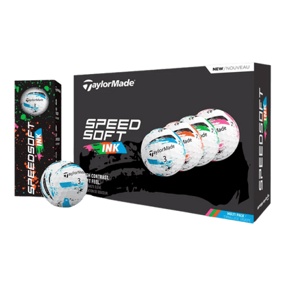 BALLES TAYLORMADE - SPEEDSOFT INK MULTICOLORE - Golf Passion