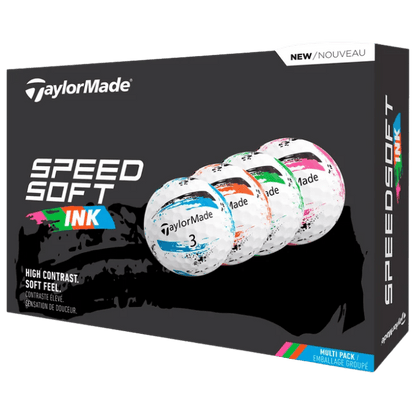BALLES TAYLORMADE - SPEEDSOFT INK MULTICOLORE - Golf Passion