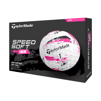 BALLES TAYLORMADE - SPEEDSOFT INK PINK - Golf Passion