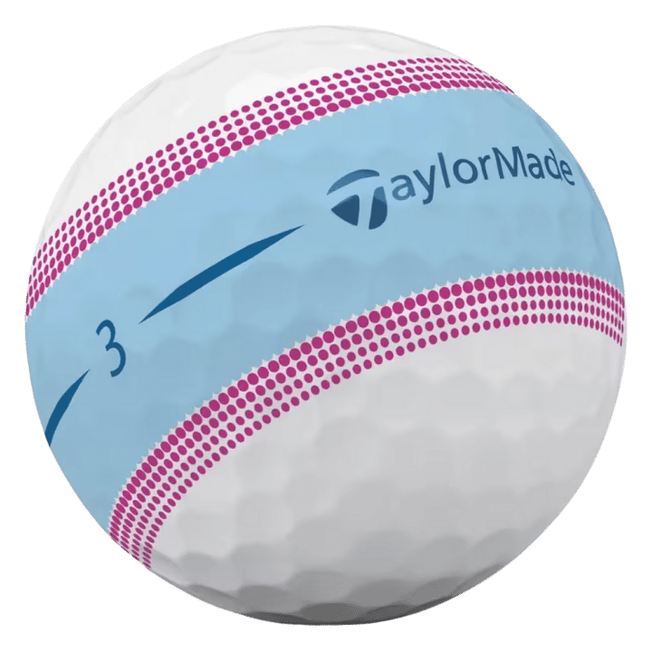 BALLES TAYLORMADE - TOUR RESPONSE STRIPE BLUE PINK - Golf Passion