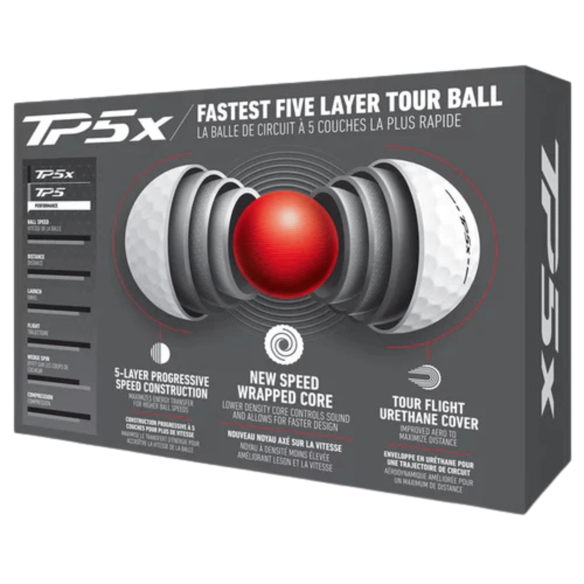 BALLES TAYLORMADE - TP5X WHITE - Taylormade - Golf Passion