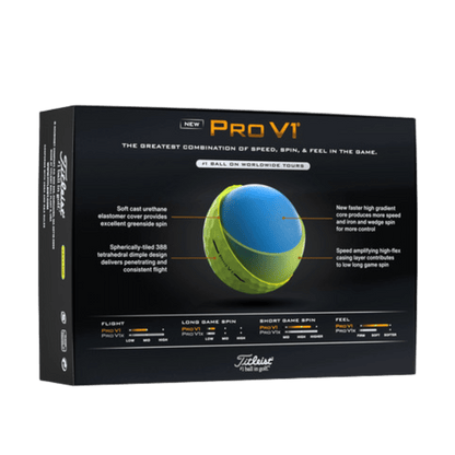 BALLES TITLEIST - PRO V1 JAUNE - Golf Passion