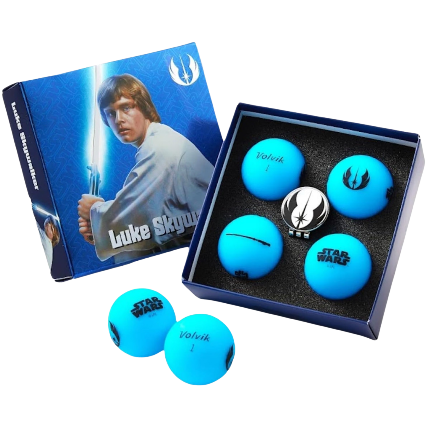 BALLES VOLVIK - COFFRET 4 BALLES VIVID STAR WARS LUKE SKYWALKER - volvik - Golf Passion