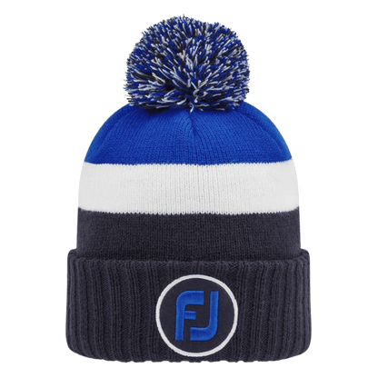 BONNET FOOTJOY - POM POM NAVY WHITE BLUE - Golf Passion