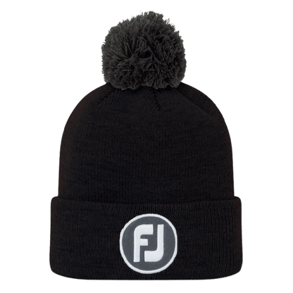 BONNET FOOTJOY - SOLID POM POM BLACK - Golf Passion