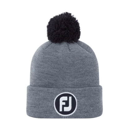 BONNET FOOTJOY - SOLID POM POM HEATHER GREY - Golf Passion
