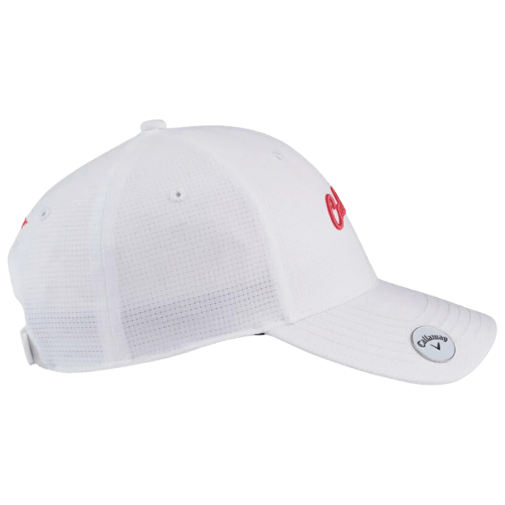 CASQUETTE CALLAWAY - STITCH MAGNET WHITE CORAL - Golf Passion