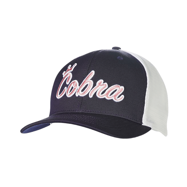 CASQUETTE COBRA - CROWN C TRUCKER BLUE WHITE PINK - Golf Passion