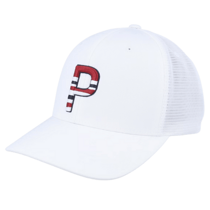 CASQUETTE PUMA - SUNDOWN TRUCKER WHITE SKI NAVY - Golf Passion