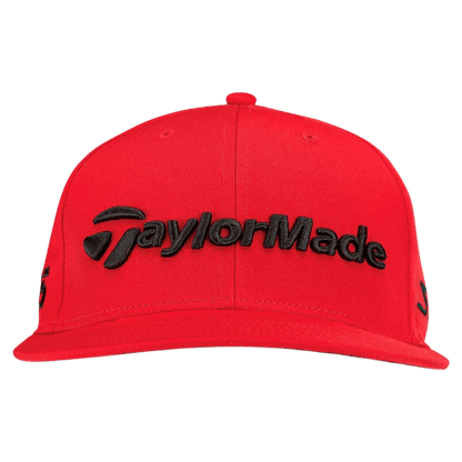 CASQUETTE TAYLORMADE - TOUR FLATBILL RED - Golf Passion