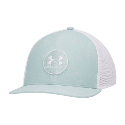 CASQUETTE UNDER ARMOUR - DRIVE MID STR ENAMEL BLUE WHITE - Under Armour - Golf Passion