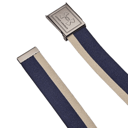 CEINTURE UNDER ARMOUR - STRETCH WEBBING BELT NAVI KHAKI BASE CASTLEROCK - Under Armour - Golf Passion