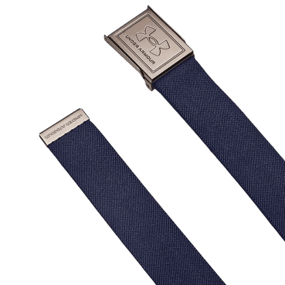 CEINTURE UNDER ARMOUR - STRETCH WEBBING BELT NAVI KHAKI BASE CASTLEROCK - Under Armour - Golf Passion
