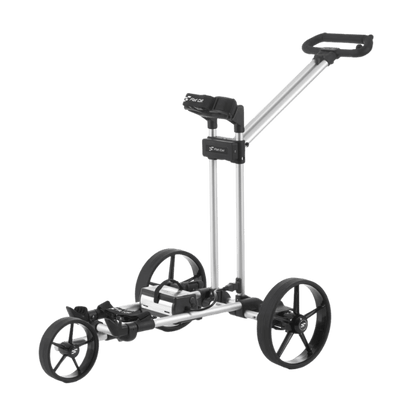 CHARIOT ELECTRIQUE AVEC FREIN - GEAR SILVER LI - FE (HOUSSE + BATTERIE 36 TROU) - Golf Passion