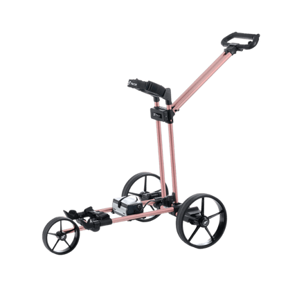 CHARIOT ELECTRIQUE AVEC FREIN - TOUCH HYBRID ROSE (HOUSSE + BATTERIE 36 TROU) - Golf Passion