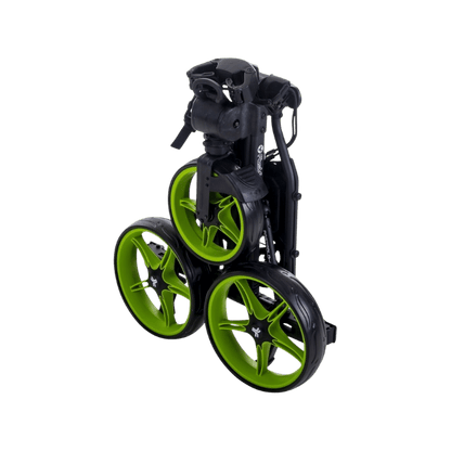 CHARIOT MANUEL 3 ROUES FAST FOLD - SLIM CHARCOAL GREEN - Golf Passion