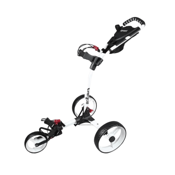 CHARIOT MANUEL 3 ROUES - IZYCART ANTHRACITE - BLANC - Golf Passion