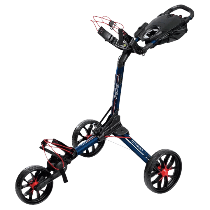 CHARIOT MANUEL 3 ROUES - NITRON NAVY/RED - Golf Passion