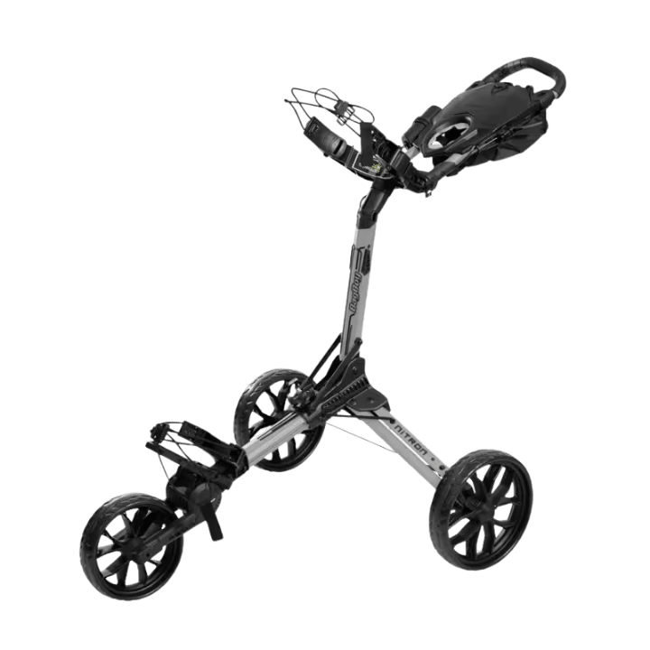 CHARIOT MANUEL 3 ROUES - NITRON SILVER BLACK - Golf Passion