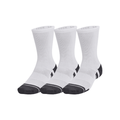 CHAUSSETTE UNDER ARMOUR - BLANC/GRIS LONGUE - Golf Passion