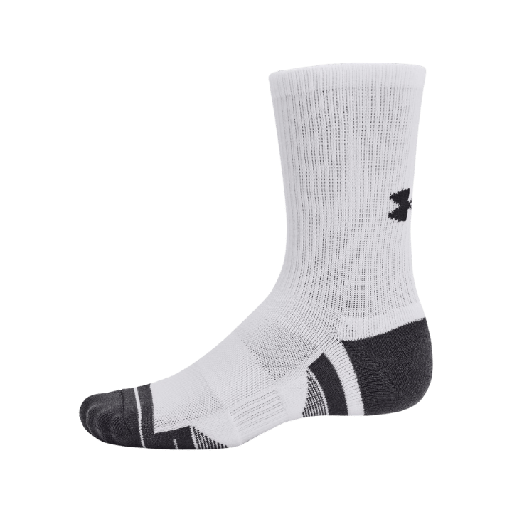 CHAUSSETTE UNDER ARMOUR - BLANC/GRIS LONGUE - Golf Passion