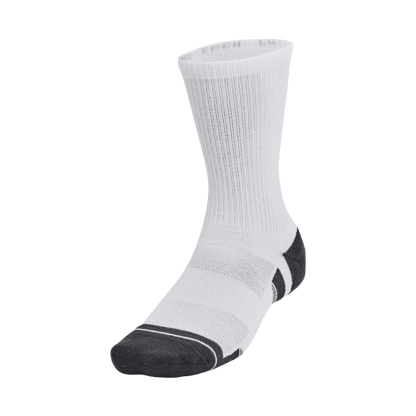 CHAUSSETTE UNDER ARMOUR - BLANC/GRIS LONGUE - Golf Passion