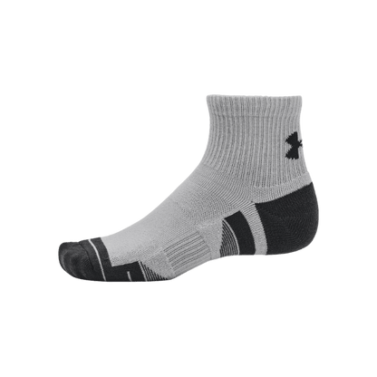 CHAUSSETTE UNDER ARMOUR - GRIS/WHITE/BLACK - Golf Passion