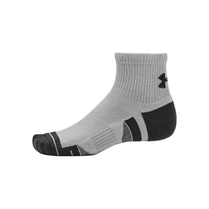 CHAUSSETTE UNDER ARMOUR - GRIS/WHITE/BLACK - Golf Passion