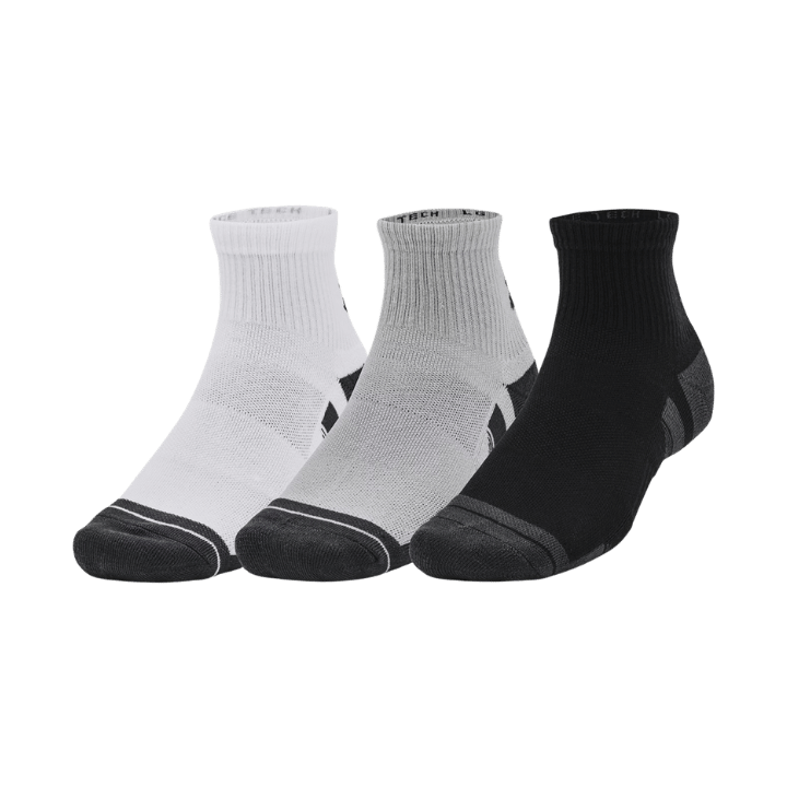 CHAUSSETTE UNDER ARMOUR - GRIS/WHITE/BLACK - Golf Passion