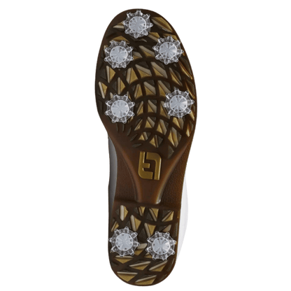 CHAUSSURE AVEC CRAMPON FOOTJOY - PREMIERE SERIES WHITE GOLD NAVY - Footjoy - Golf Passion