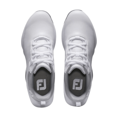 CHAUSSURE AVEC CRAMPON FOOTJOY - PRO LITE WHITE GREY - Golf Passion