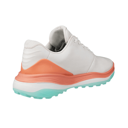 CHAUSSURE SANS CRAMPON ECCO - GOLF LT1 BLANC ORANGE - Ecco - Golf Passion