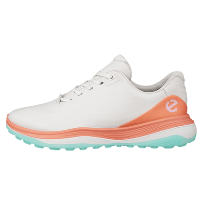 CHAUSSURE SANS CRAMPON ECCO - GOLF LT1 BLANC ORANGE - Ecco - Golf Passion