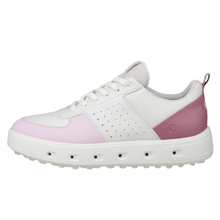 CHAUSSURE SANS CRAMPON ECCO - GOLF STREET 720 BLANC ROSE BLEU - Ecco - Golf Passion