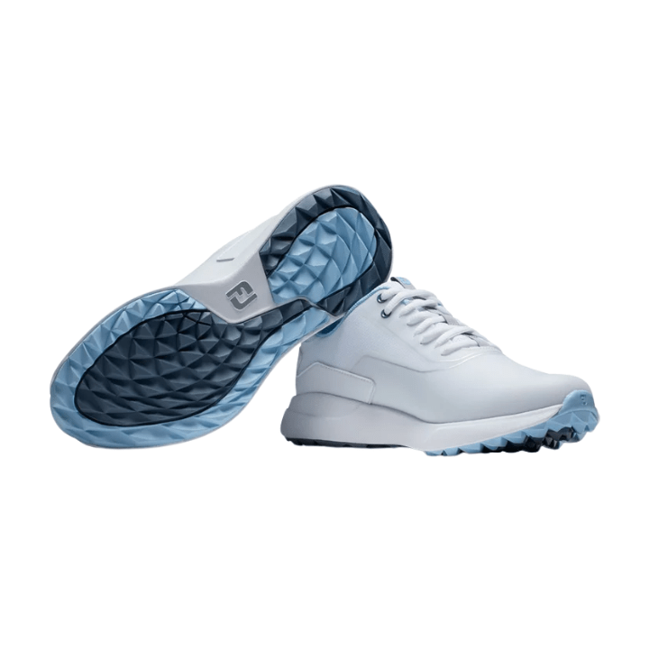 CHAUSSURE SANS CRAMPON FOOTJOY - PERFORMA WHITE GREY BLUE - Golf Passion