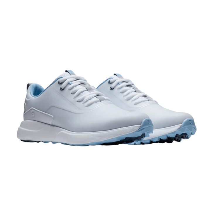 CHAUSSURE SANS CRAMPON FOOTJOY - PERFORMA WHITE GREY BLUE - Golf Passion