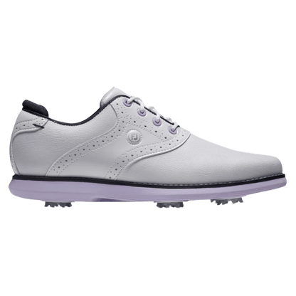 CHAUSSURE SANS CRAMPON FOOTJOY - TRADITIONS WHITE NAVY PURPLE - Golf Passion