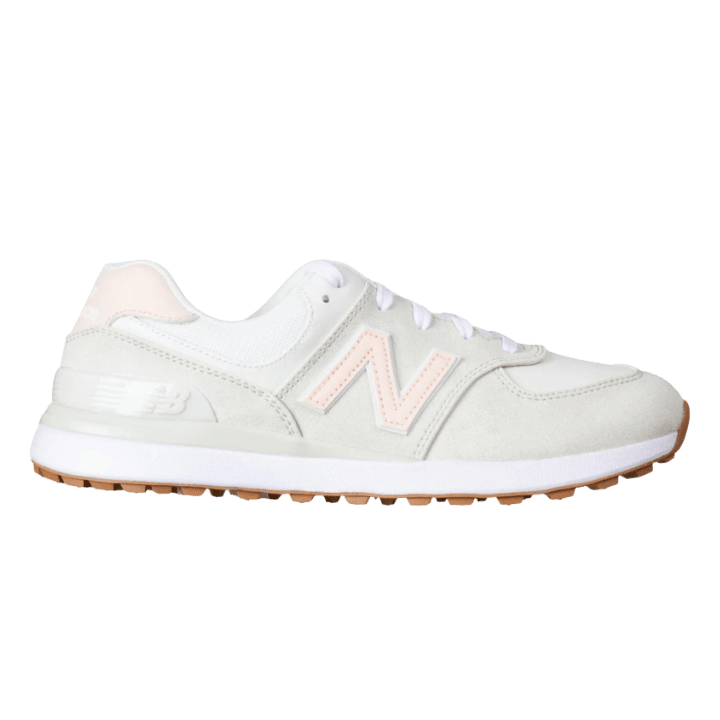 CHAUSSURE SANS CRAMPON NEW BALANCE - 574G WHITE BEIGE - Golf Passion