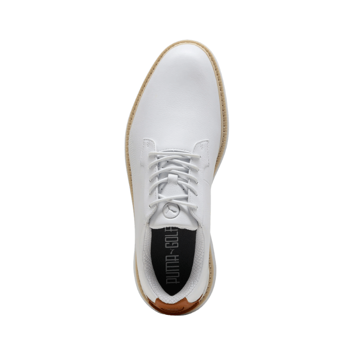 CHAUSSURE SANS CRAMPON - ROYALE WHITE LEATHER BROWN - Golf Passion