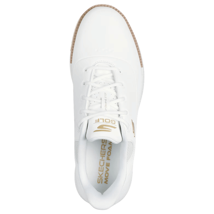 CHAUSSURE SANS CRAMPON SKECHERS - GO GOLF JASMINE 2 WHITE GOLD - Skechers - Golf Passion
