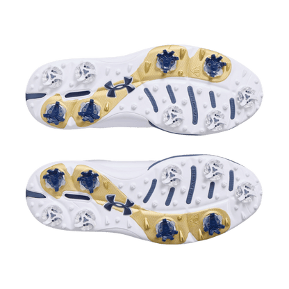 CHAUSSURE SANS CRAMPON UNDER ARMOUR - DRIVE PRO WHITE METALLIC GUN MET - Golf Passion